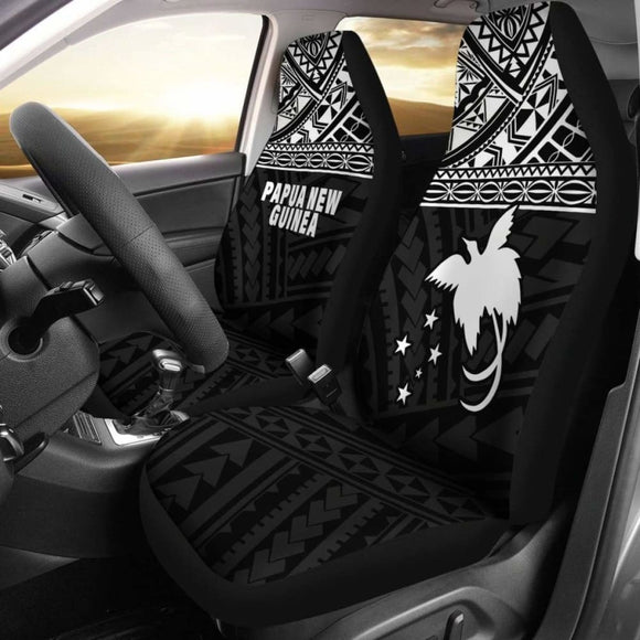 Papua New Guinea Polynesian Car Seat Covers Black - 105905 - YourCarButBetter