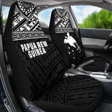 Papua New Guinea Polynesian Car Seat Covers Black - 105905 - YourCarButBetter