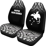 Papua New Guinea Polynesian Car Seat Covers - Black Fog - 105905 - YourCarButBetter