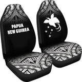 Papua New Guinea Polynesian Car Seat Covers - Black Fog - 105905 - YourCarButBetter