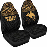 Papua New Guinea Polynesian Car Seat Covers Gold - 105905 - YourCarButBetter