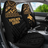 Papua New Guinea Polynesian Car Seat Covers Gold - 105905 - YourCarButBetter