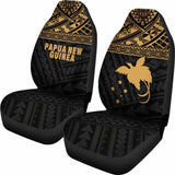 Papua New Guinea Polynesian Car Seat Covers Gold - 105905 - YourCarButBetter