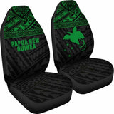 Papua New Guinea Polynesian Car Seat Covers Green - 105905 - YourCarButBetter