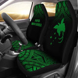 Papua New Guinea Polynesian Car Seat Covers - Green Fog - 105905 - YourCarButBetter
