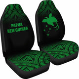 Papua New Guinea Polynesian Car Seat Covers - Green Fog - 105905 - YourCarButBetter