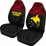 Papua New Guinea Polynesian Car Seat Covers Red - 105905 - YourCarButBetter