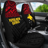 Papua New Guinea Polynesian Car Seat Covers Red - 105905 - YourCarButBetter