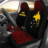 Papua New Guinea Polynesian Car Seat Covers - Red Fog - 105905 - YourCarButBetter