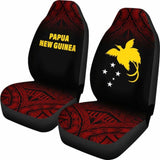 Papua New Guinea Polynesian Car Seat Covers - Red Fog - 105905 - YourCarButBetter