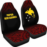 Papua New Guinea Polynesian Car Seat Covers - Red Fog - 105905 - YourCarButBetter