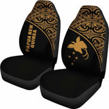 Papua New Guinea Polynesian Car Seat Covers - Yellow Curve - 105905 - YourCarButBetter