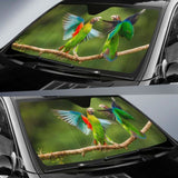 Parrots Love Birds Wings Hd 4K Car Sun Shade 102507 - YourCarButBetter