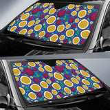 Passion Fruit Blue Background Car Auto Sun Shades 460402 - YourCarButBetter