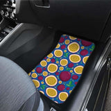 Passion Fruit Blue Background Front And Back Car Mats 174914 - YourCarButBetter