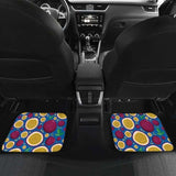 Passion Fruit Blue Background Front And Back Car Mats 174914 - YourCarButBetter