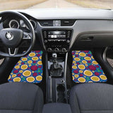 Passion Fruit Blue Background Front And Back Car Mats 174914 - YourCarButBetter