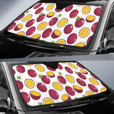 Passion Fruit Design Pattern Car Auto Sun Shades 460402 - YourCarButBetter