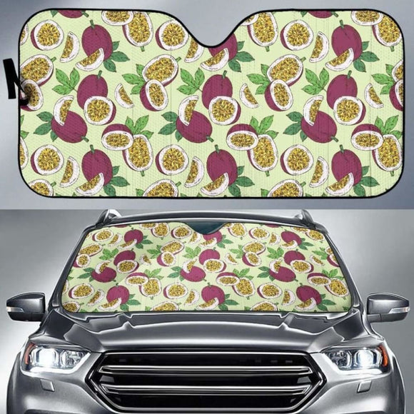 Passion Fruit Pattern Car Auto Sun Shades 460402 - YourCarButBetter