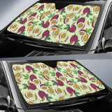 Passion Fruit Pattern Car Auto Sun Shades 460402 - YourCarButBetter