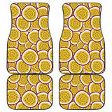 Passion Fruits Slice Pattern Front And Back Car Mats 174914 - YourCarButBetter