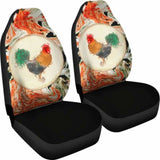Pastel Chicken Custom Car Seat Covers 181703 - YourCarButBetter