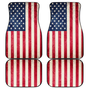 Patriotic American Flag Car Floor Mats 210202 - YourCarButBetter