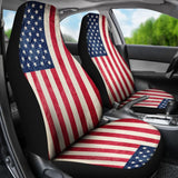 Patriotic American Flag Car Seat Covers 210202 - YourCarButBetter