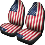 Patriotic American Flag Car Seat Covers 210202 - YourCarButBetter