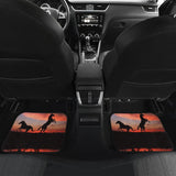 Patriotic American Flag Horse Awesome Silhouette Car Floor Mats 212701 - YourCarButBetter