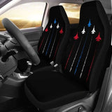 Patriotic Fighter Jets Car Seat Covers 192609 - YourCarButBetter