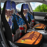 Patriotic Horse American Flag Silhouette Horse Car Seat Covers 212701 - YourCarButBetter