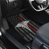 Patriotic Nurse Thin Line Themed Car Floor Mats 211804 - YourCarButBetter