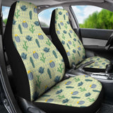 Pattern Cactus Vintage Car Seat Covers Amazing Gift 210101 - YourCarButBetter
