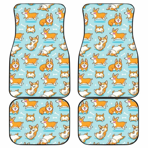 Pattern Corgi Dog Cute Car Floor Mats Amazing Gift 210101 - YourCarButBetter