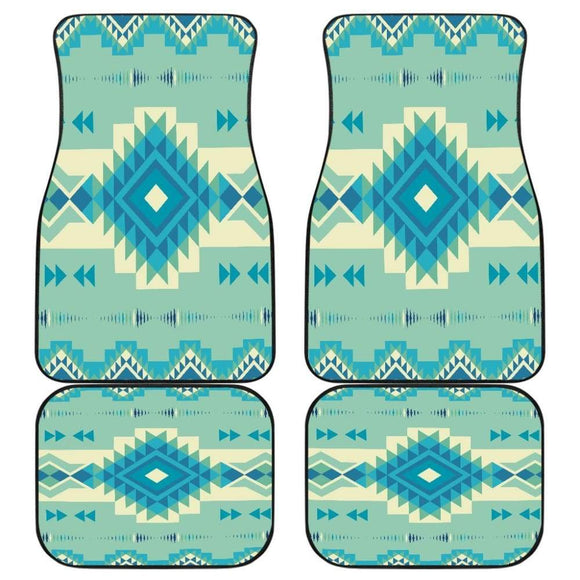 Pattern Ethnic Native Front And Back Car Mats 093223 - YourCarButBetter