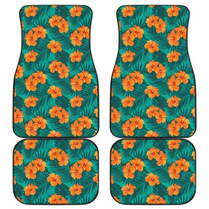 Pattern Flower Tropical Car Floor Mats Amazing Gift 210101 - YourCarButBetter