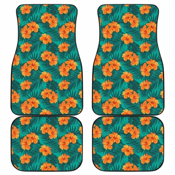 Pattern Flower Tropical Car Floor Mats Amazing Gift 210101 - YourCarButBetter