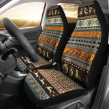 Pattern Native Brown Car Seat Cover 093223 - YourCarButBetter