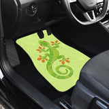 Pattern Print Green Lizard Car Floor Mats 211706 - YourCarButBetter