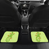 Pattern Print Green Lizard Car Floor Mats 211706 - YourCarButBetter