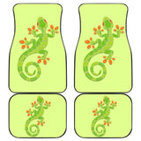 Pattern Print Green Lizard Car Floor Mats 211706 - YourCarButBetter