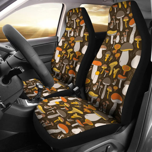 Pattern Print Mushroom Car Seat Covers 211706 - YourCarButBetter