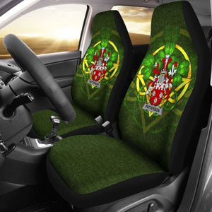 Patterson Ireland Car Seat Cover Celtic Shamrock (Set Of Two) 154230 - YourCarButBetter