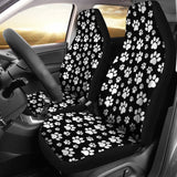 Paw Print Car Seat Covers Black 094209 - YourCarButBetter