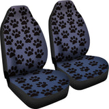 Paw Print Car Seat Covers Blue - 094209 - YourCarButBetter