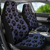 Paw Print Car Seat Covers Blue - 094209 - YourCarButBetter