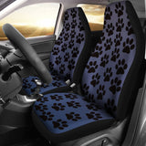 Paw Print Car Seat Covers Blue - 094209 - YourCarButBetter