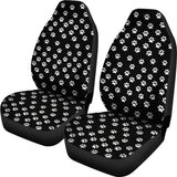 Paw Prints Black Car Seat Covers 094209 - YourCarButBetter