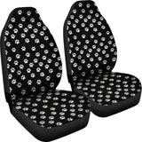 Paw Prints Black Car Seat Covers 094209 - YourCarButBetter